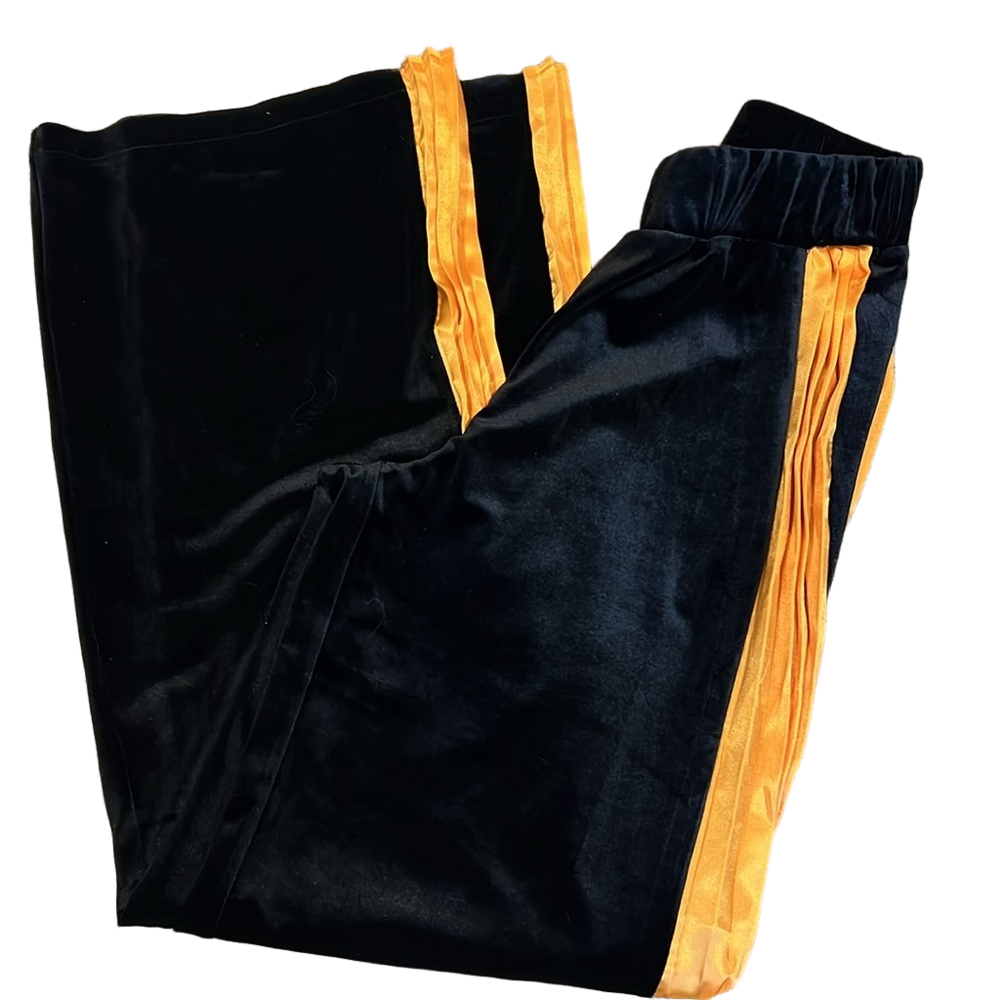 RCG Black Gold Insert Joggers Wide Leg XS - Picture 3 of 5